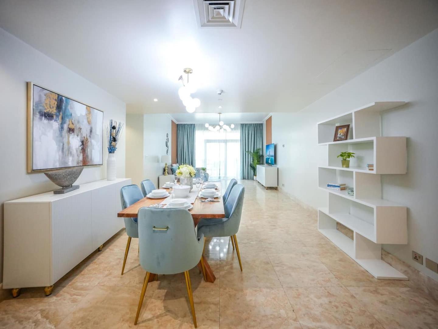 Deluxe 3 Bedroom With Marina & Sea View دبي المظهر الخارجي الصورة